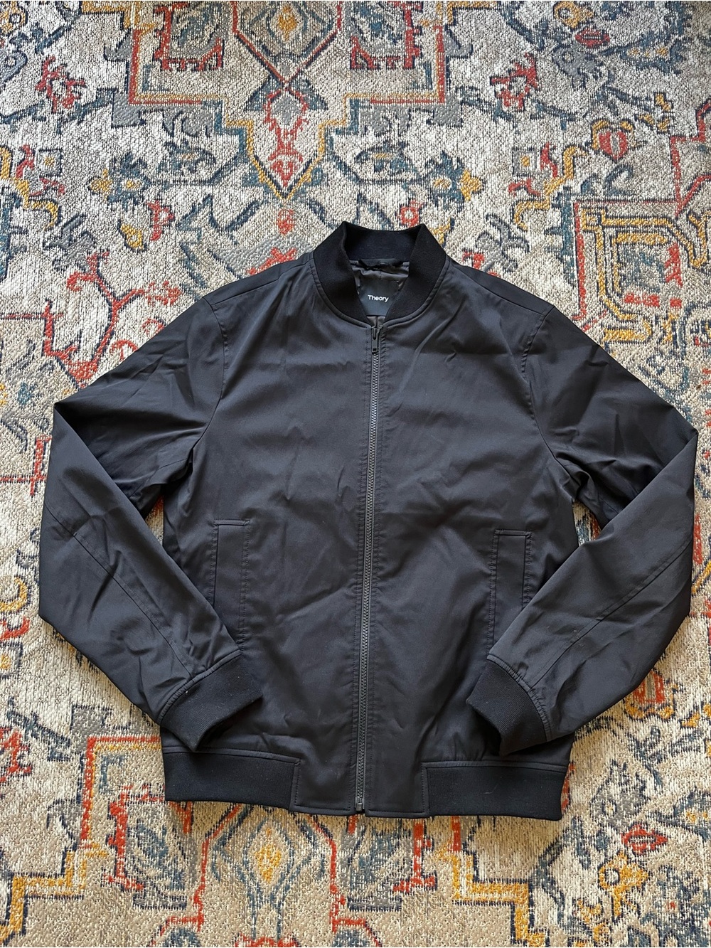 Theory Black Men's Lightweight Bomber Jacket Size S